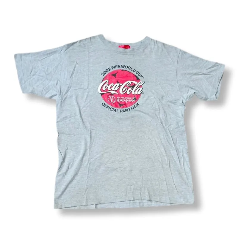 COCA COLA 2002 FIFA WORLD CUP KOREAN JAPAN T-SHIRT | KAOS |  photo 1