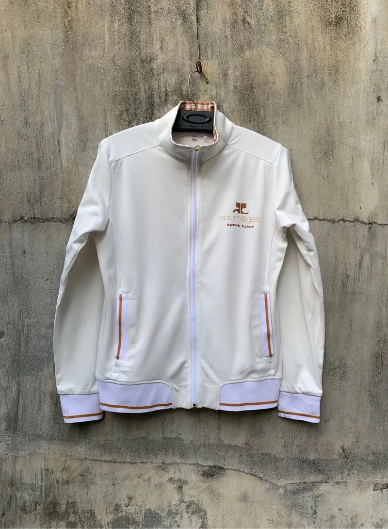y2k Courreges Sport Tracktop Jacket White photo 1