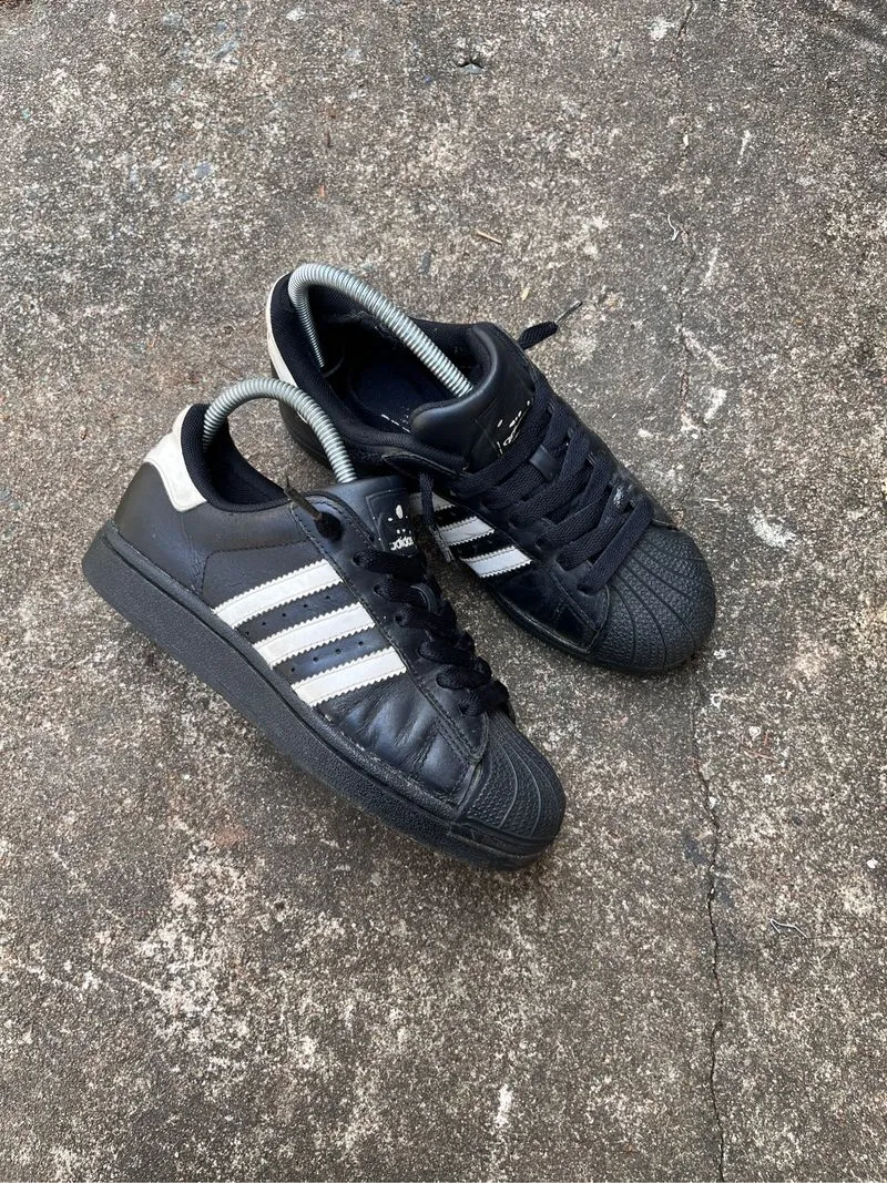 ADIDAS SUPERSTAR BLACK WHITE photo 1