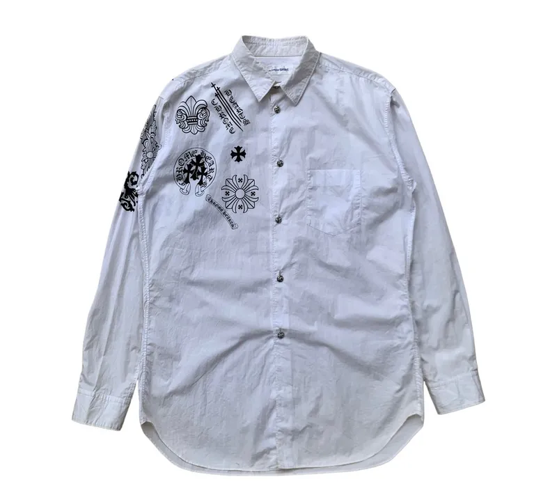 COMME des GARÇONS Streetwear Casual Formal shirt Pria white Preloved