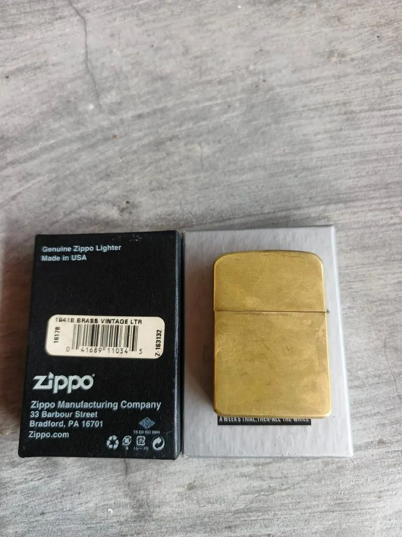 Zippo Replica 1941 Brushed Brass photo 1