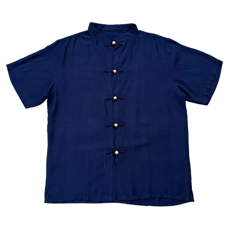 Cheongsam Indigo Rayon Shirt photo 1
