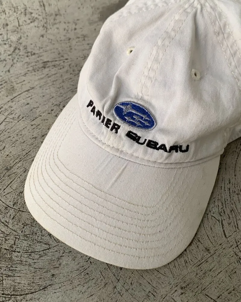 Topi Subaru Parker white cap tag new era fitted photo 1