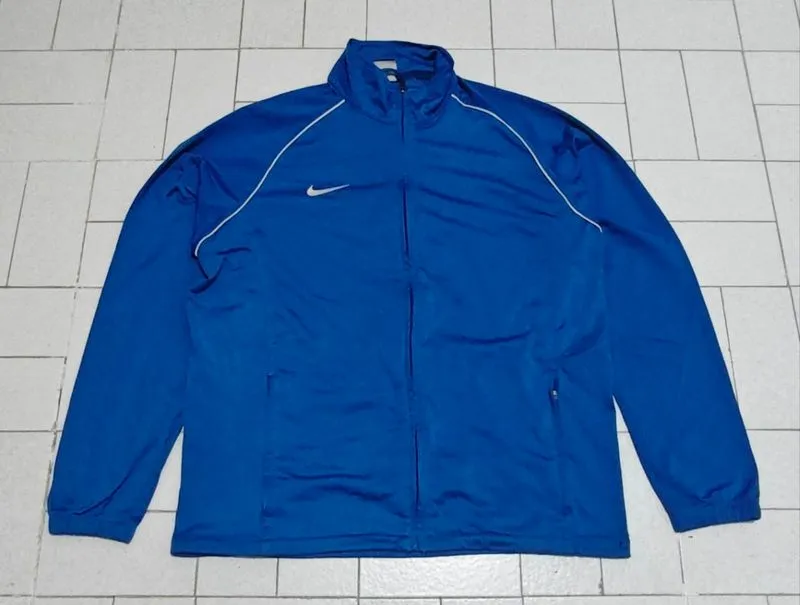 Jaket Sport Running Tracksuit Nike Made in Indonesia Biru photo 1