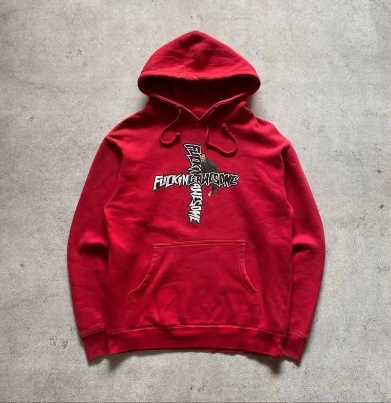 Fucking Awesome Hobo Pulover Hoodie Red photo 1