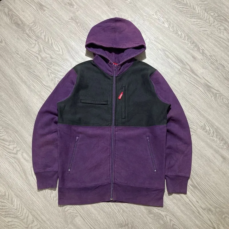 FW 2010 Supreme Outdoor Heavy Weight Zip Up Pullover Hoodie photo 1