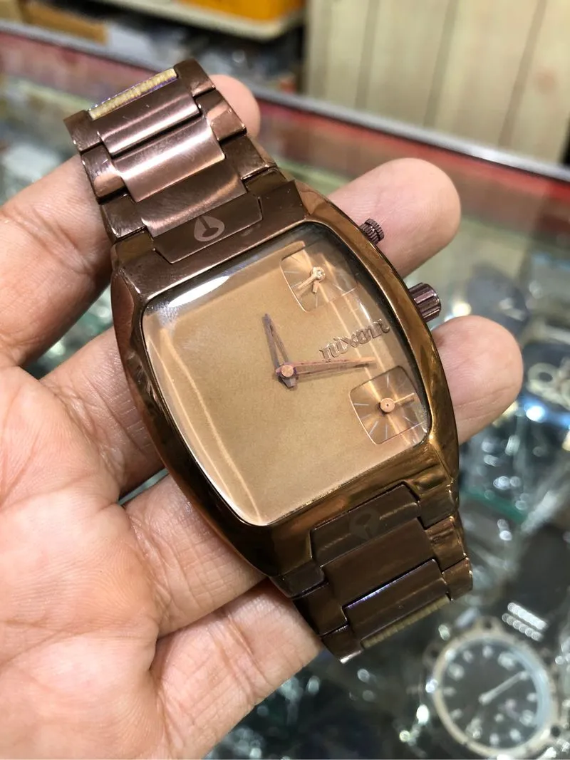 Jam tangan nixon quartz sport stenlis steel solid photo 1