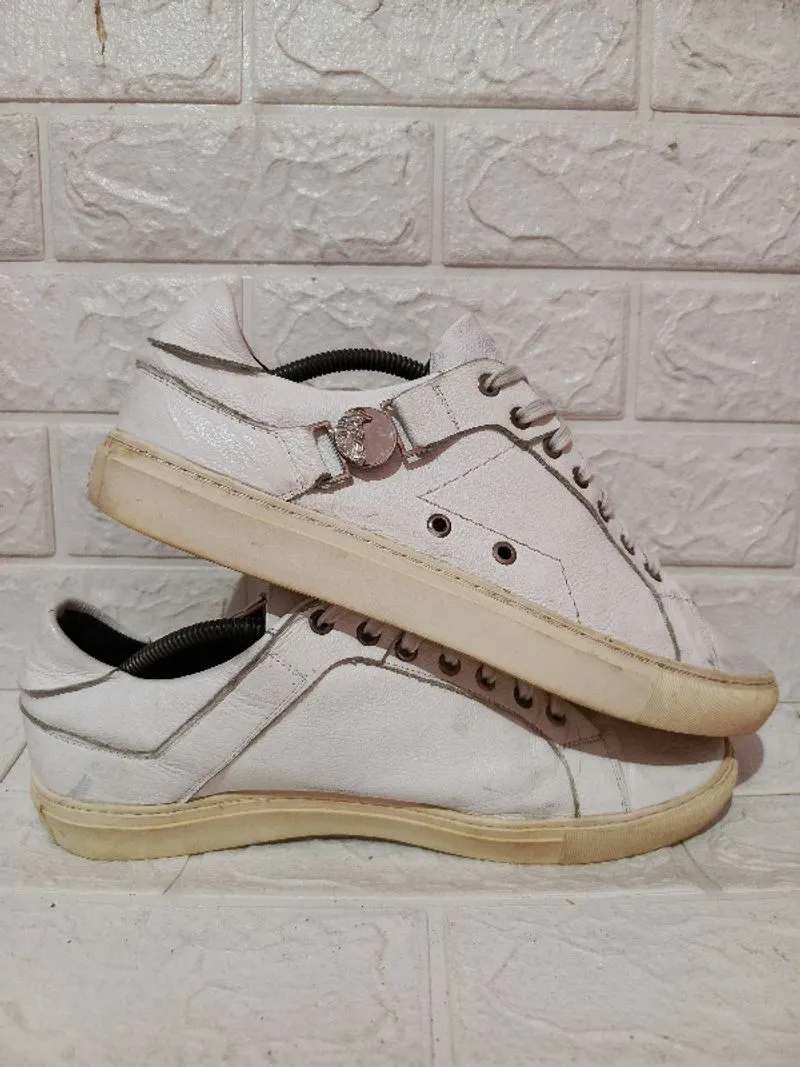 Versace Collection Medusa Leather White photo 1