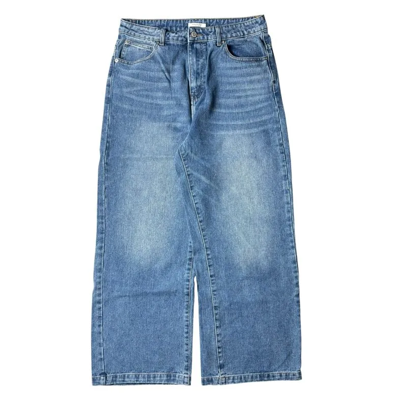 Classical Elf Baggy Wide Blue Jeans photo 1
