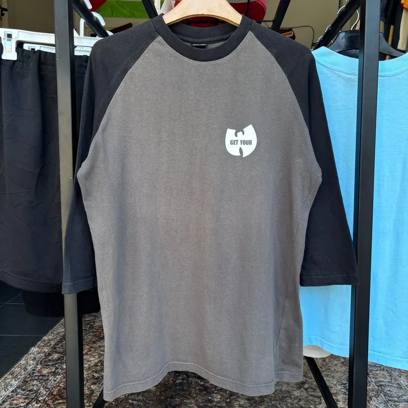 Wu Tang Clan Raglan Uncontrolled Substance Rap Tee photo 1