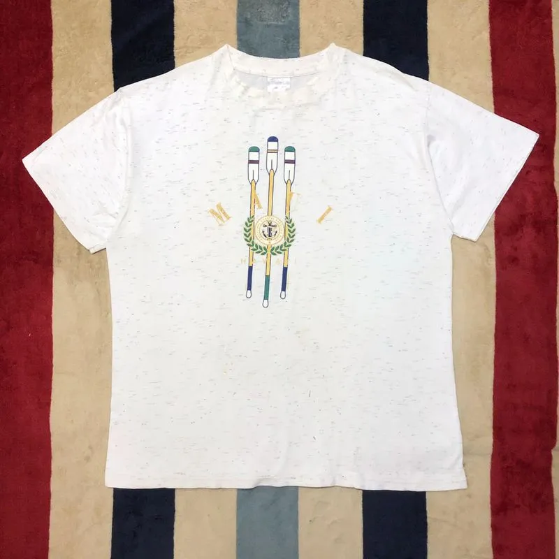 Vintage 90s Oneita Maui Paddling Club Single-Sitch T-Shirt photo 1