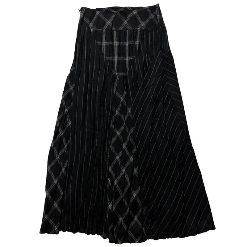 plaid pleated skirt photo 1
