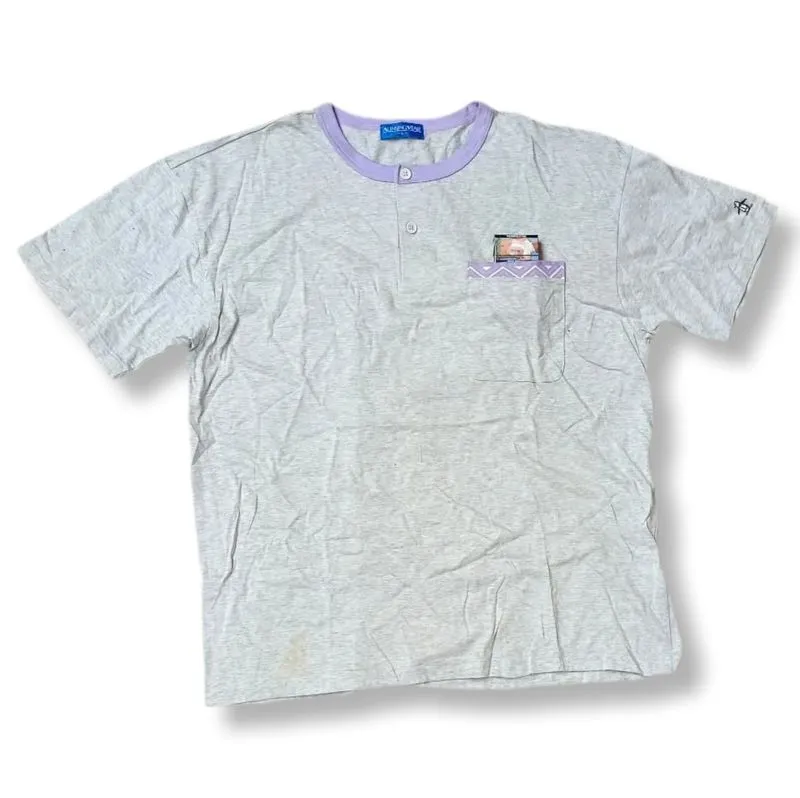 VINTAGE MUNSINGWEAR HALF BUTTON POCKET T-SHIRT | KAOS | KDU  photo 1