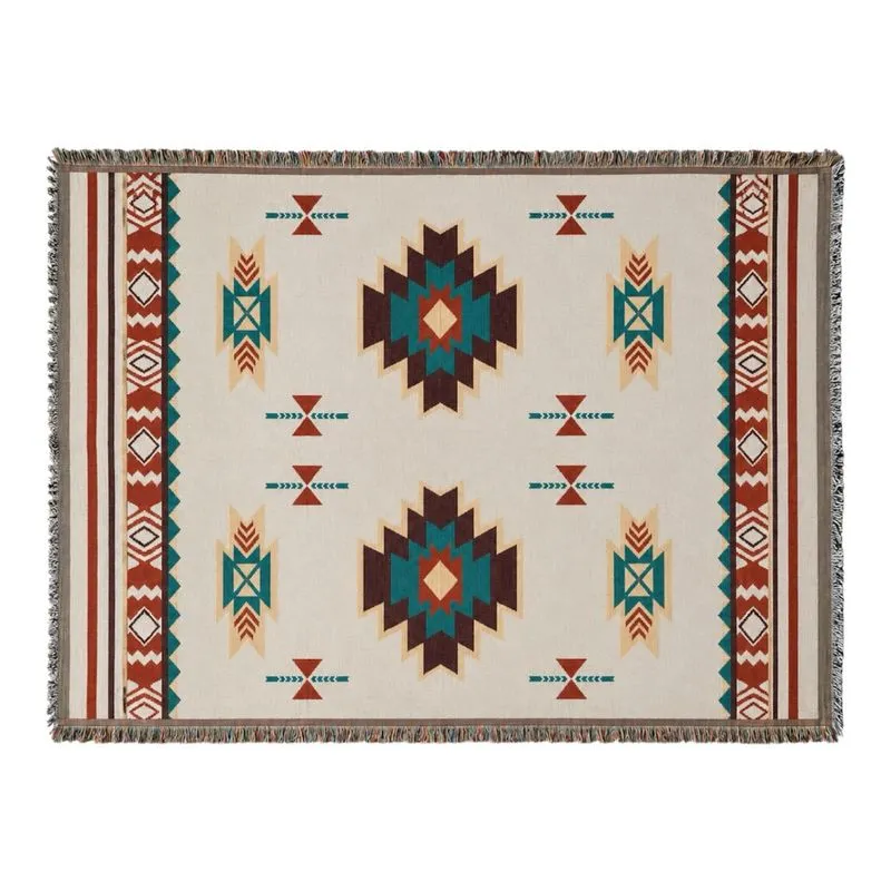 Aztec Boho Woven Rug photo 1