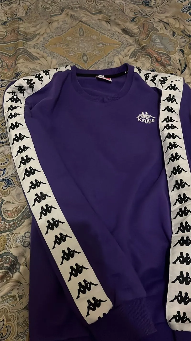 Kappa Vintage Casual Sweater Pria purple