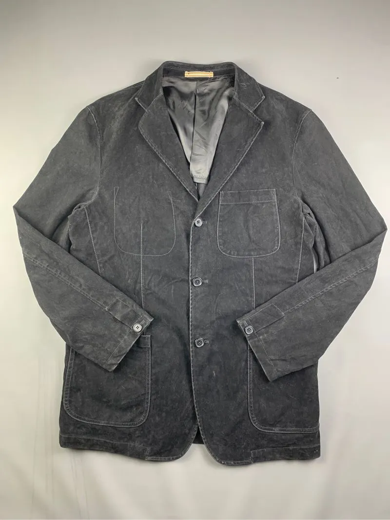 D'HOMME A HOMME Black Corduroy Relax Blazer (L) photo 1