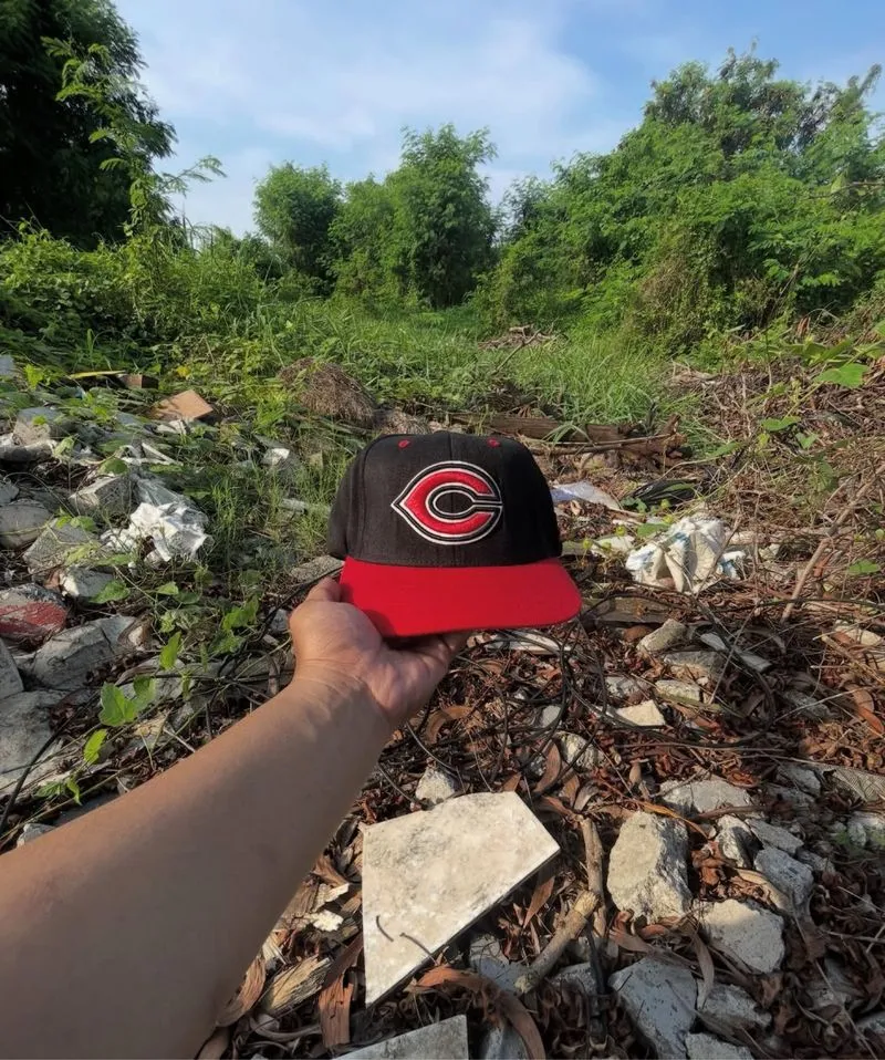 TOPI AMERICAN STYLE SNAPBACK MLB CHINCHINATI REDS BLOCK HEAD photo 1
