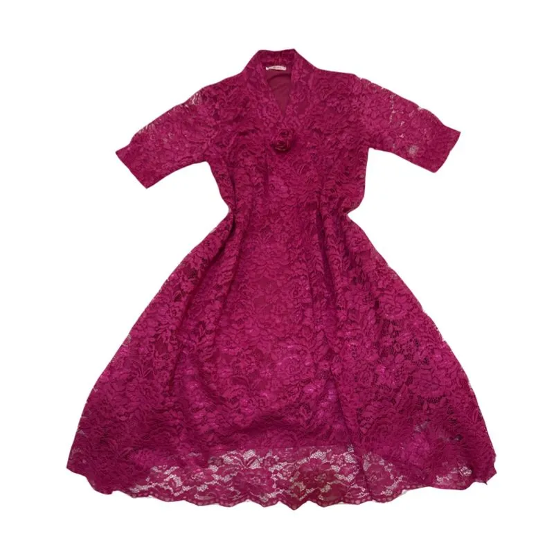 [NEW] Brokat Dress Mofei Fuschia Magenta XL LD 110 P 113 photo 1