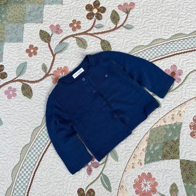 Knitwear rajut cardigan anak biru cakep photo 1