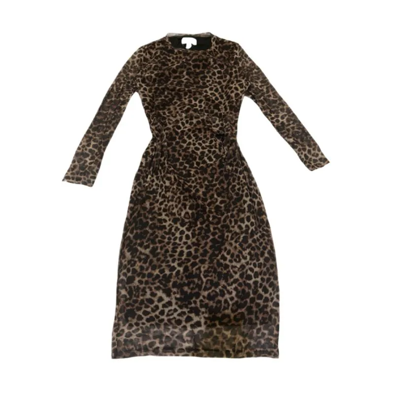 Preloved Nine West Y2k Leopard Maxi Dress L LD 96 P 110 photo 1
