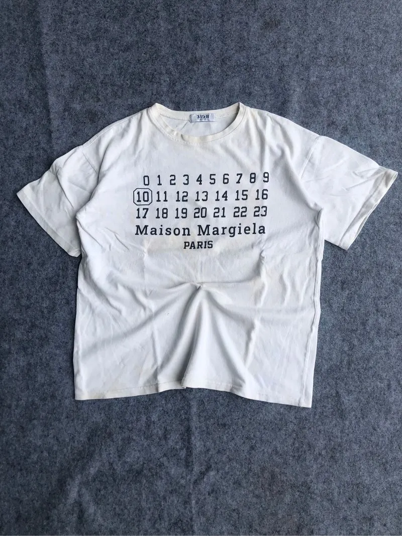 maison margiela paris white Tshirt photo 1