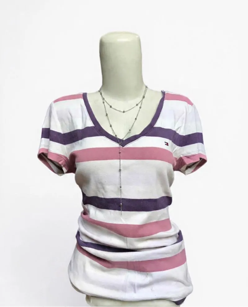 TOMMY STRIPPED PINK N NAVY💟 photo 1