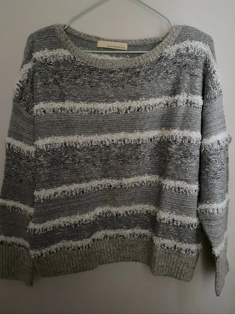 Knit Sweater Abu-abu photo 1