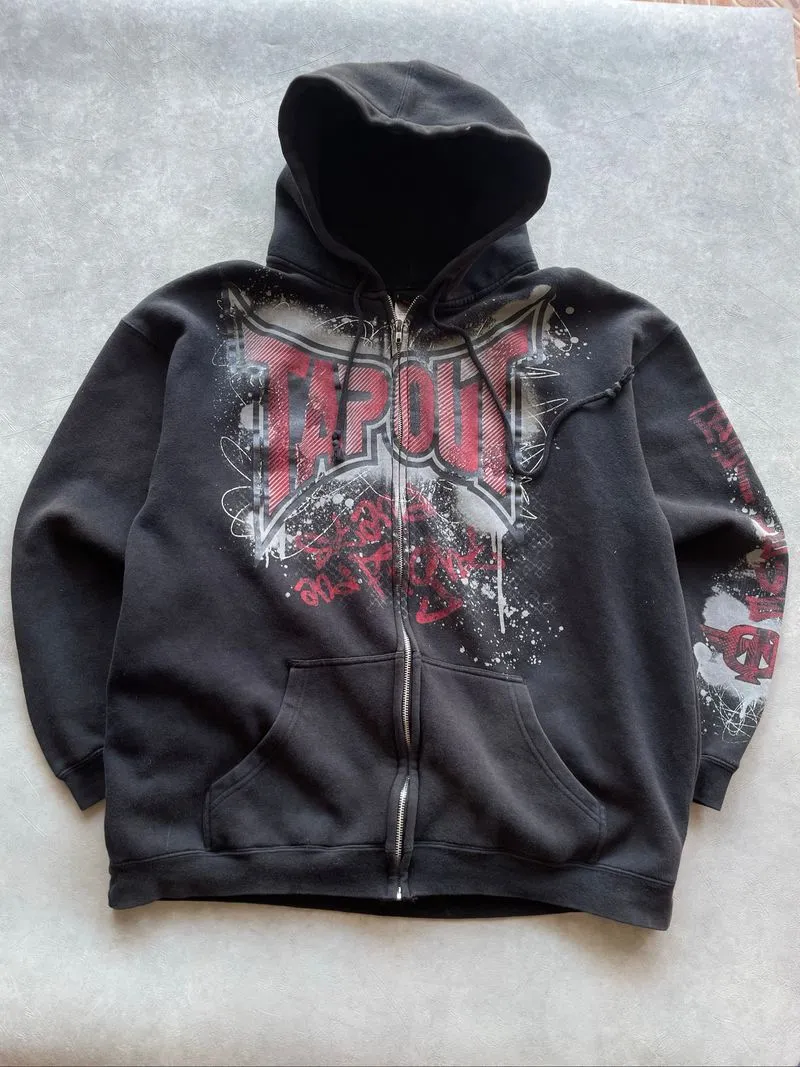 Very Rare Y2K Tap Out Zipper Tribal photo 1