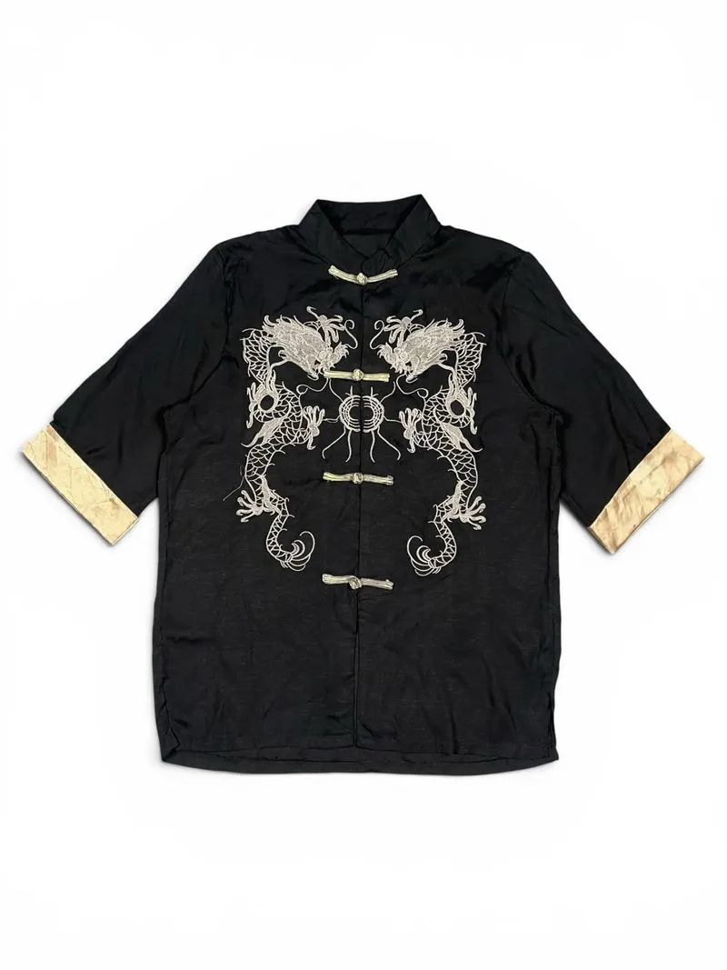 Cheongsam Dragon Embroidered Shirt photo 1