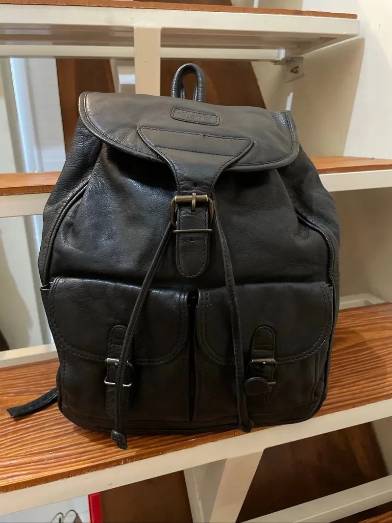Tas ransel vintage kulit asli photo 1