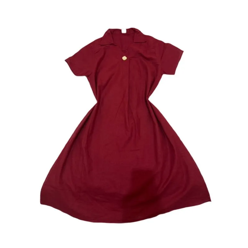 [NEW] Maroon Mini Dress No Brand Merah Maroon M LD 96 P 88 photo 1