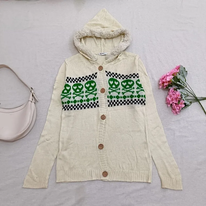 Je voudrais by THINKS Hooded Knit Cardigan Fairy Grunge Mori photo 1