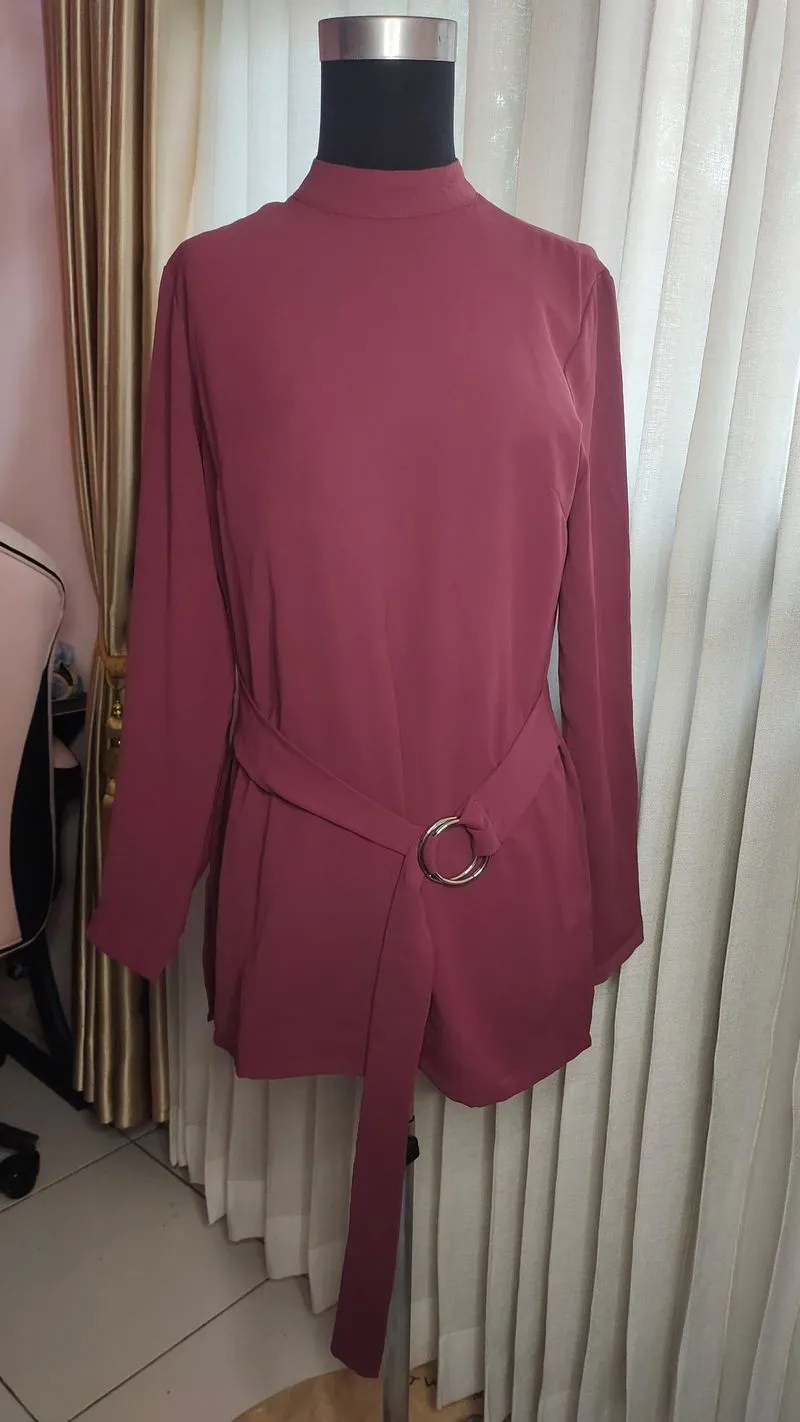 The Executive Atasan Wanita Deep Mauve Ciffon M photo 1