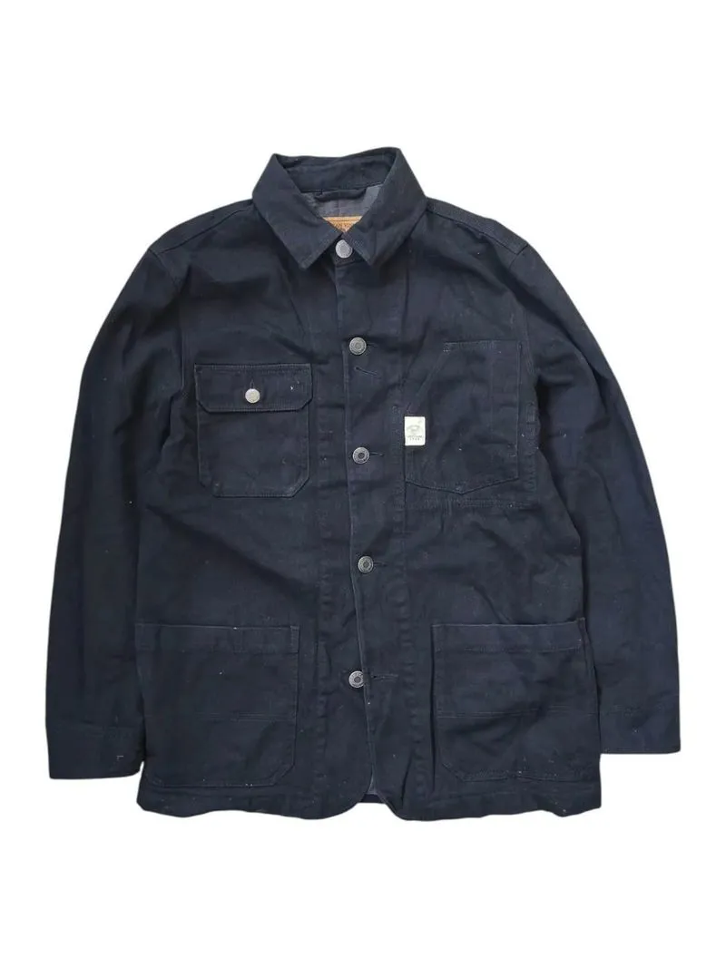 WHO A.U - Jaket Chore Denim Hitam Size M photo 1
