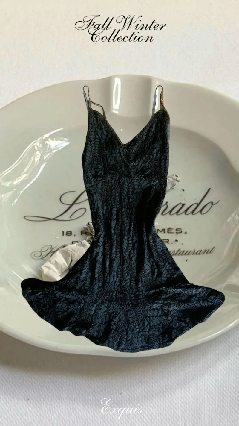 Vintage Grunge Going out dress Wanita black photo 1