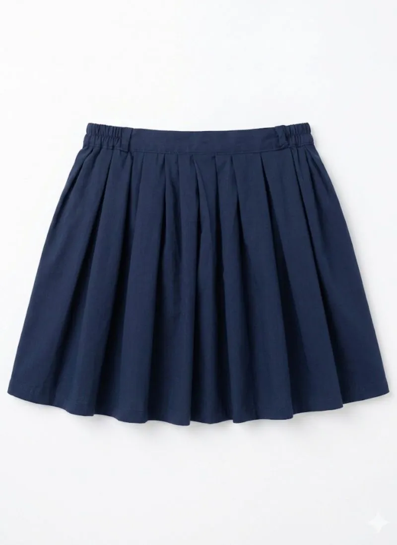Navy Pleated Mini Skirt / Rok Mini Rempel Korea photo 1