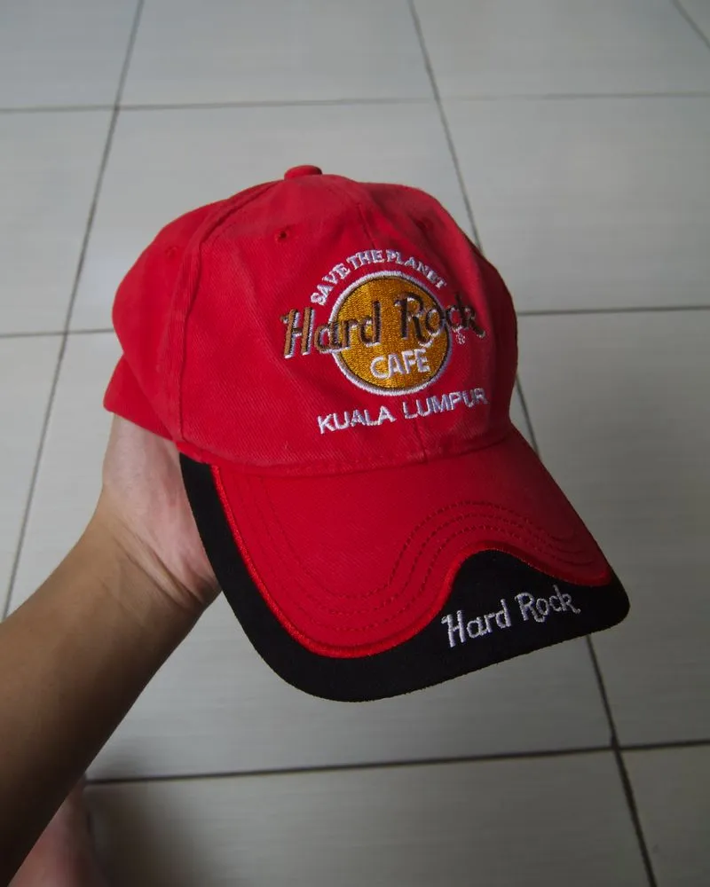 Topi Baseball Cap Hard Rock Cafe Red photo 1