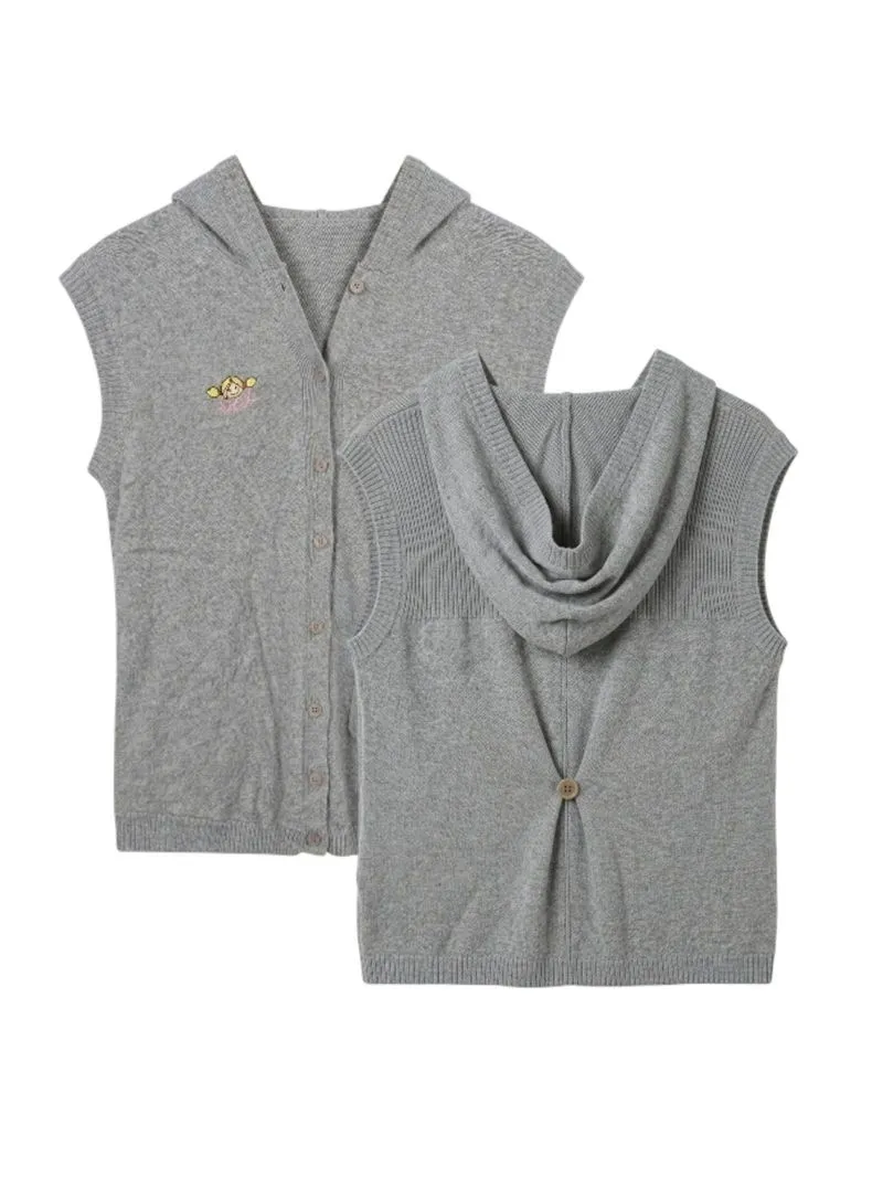 Surfer Girl Bali Original Knit Hooded Vest 🏄‍♀️ photo 1