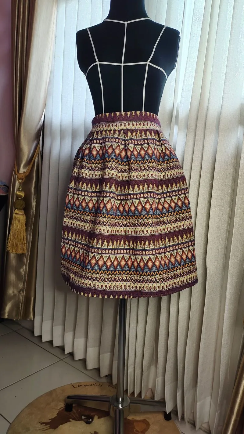 Rok Wanita Motif Tradisional A Line Skirt Onesize photo 1