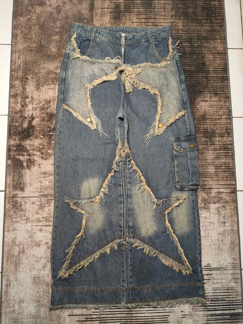 BAGY JEANS CARGO Y2K SIZE 32 photo 1
