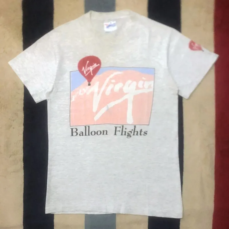 Vintage 80s Hanes Virgin Baloon Flights Single Stitch Tee photo 1