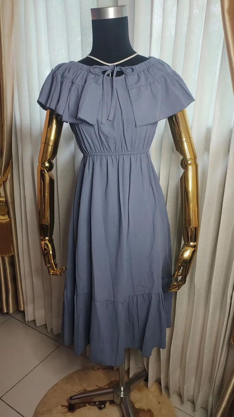 Eyesrcream Dress Sabrina Biru Onesize photo 1