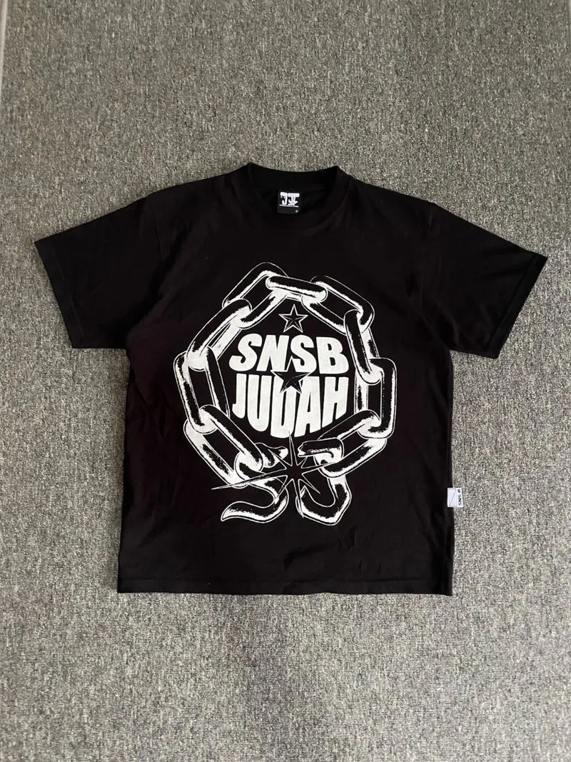 T-SHIRT SNSBWORLD x JUDAHTRIBE - CHAIN BLACK photo 1