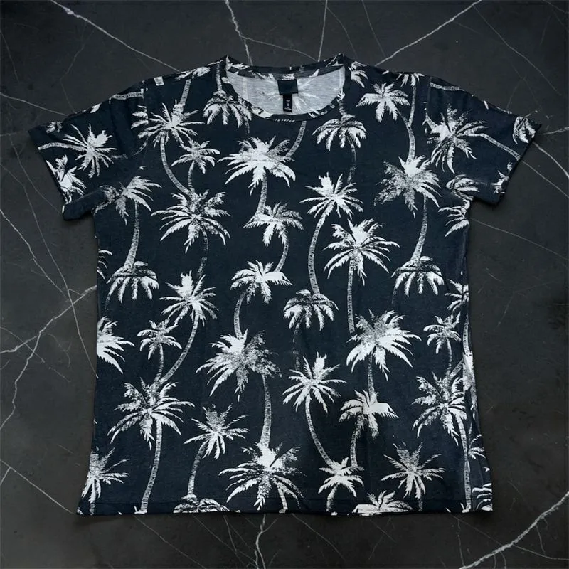 HnM tshirt hitam palmtrees hawai photo 1