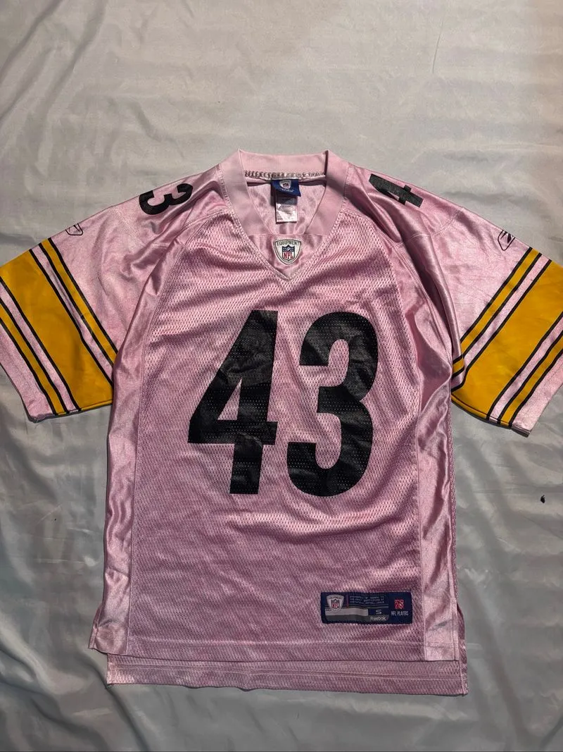 vtg Pittsburgh Steeler Troy NFL Rebook photo 1