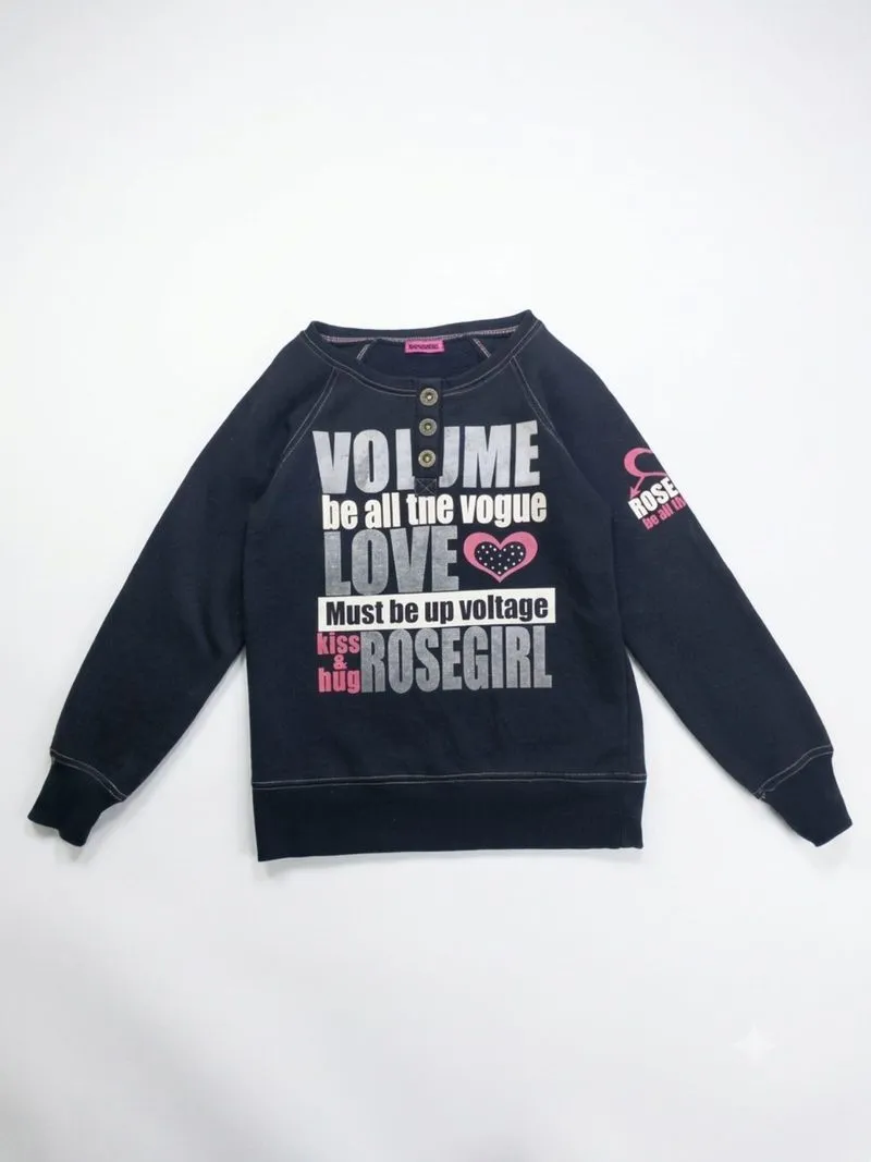 Rosegirl sweetshirt henly neckline Y2K) photo 1