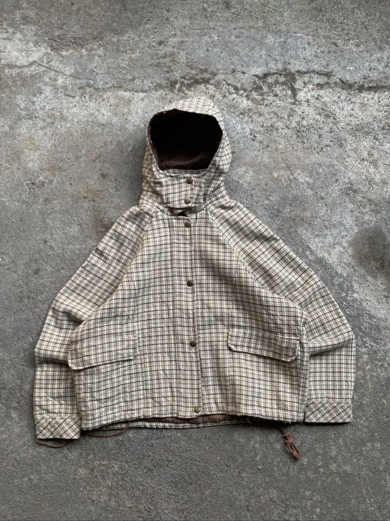 plaid outdoor jacket photo 1
