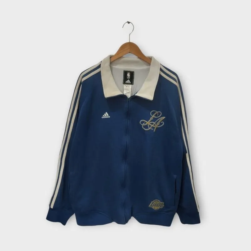 Adidas lakers tracktop jacket biru photo 1