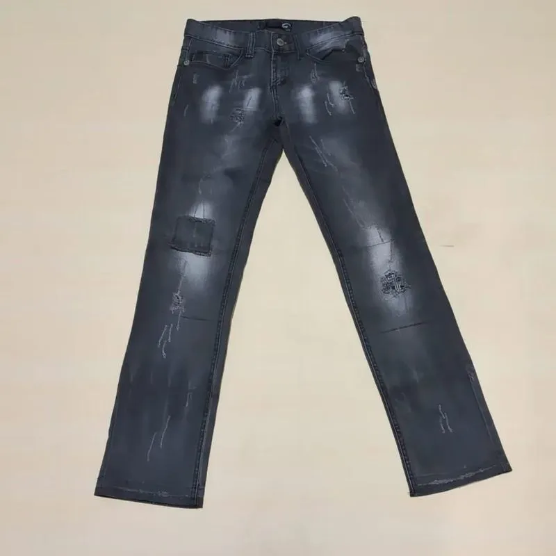 Just Cavalli Distressed Black Washed Jeans  Original photo 1