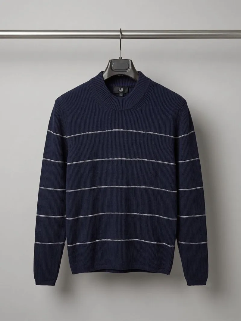 Dunhill Italy Knitwear Sweater Rajut Mewah Super Tebal Pria photo 1